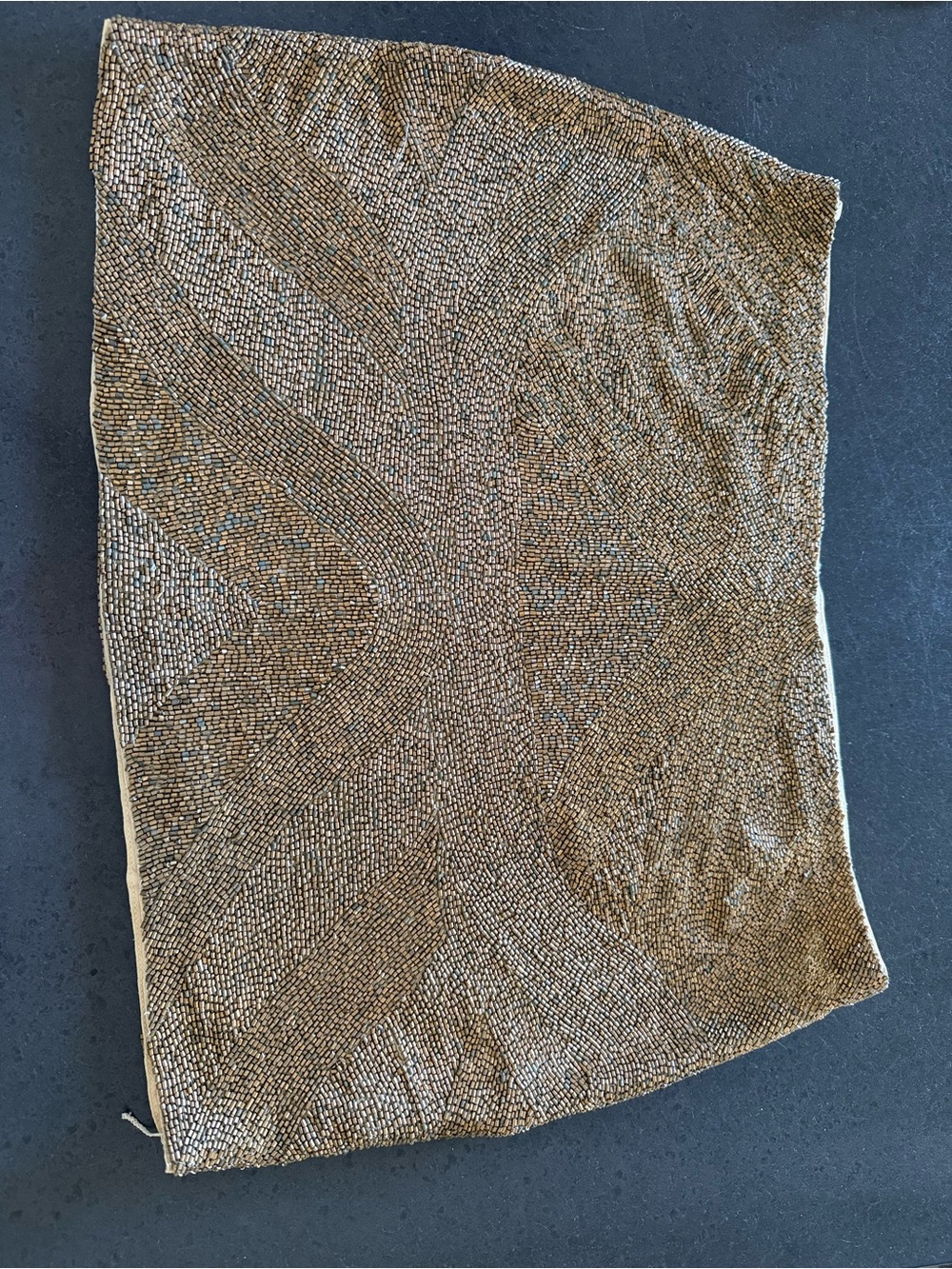 Haute Hippie Gold Beaded Mini Skirt